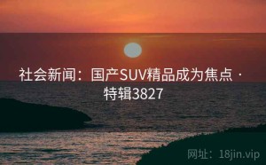 社会新闻：国产SUV精品成为焦点 · 特辑3827